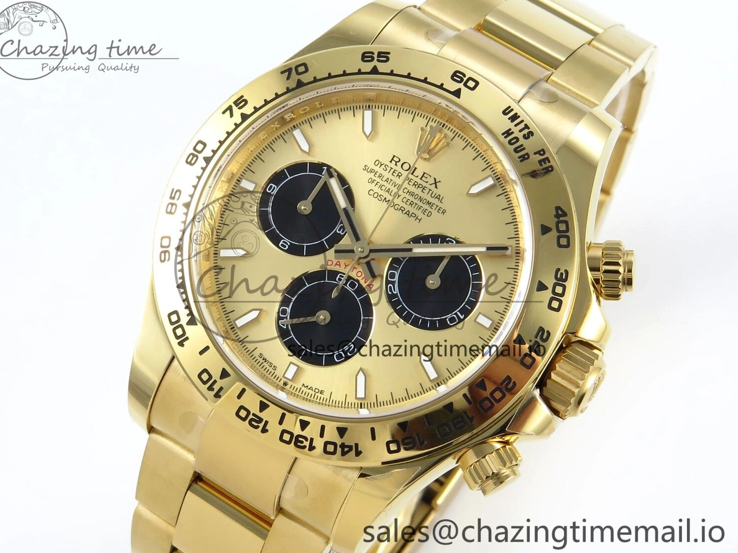 MiroTime 0318 Daytona 126508 APSF 1:1 Best Edition YG Black Dial on YG Braclet SH Unisex 739